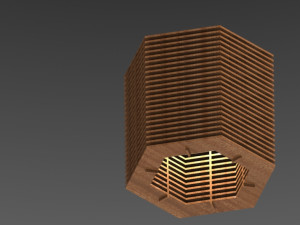 hexagon lamp 3D 모델