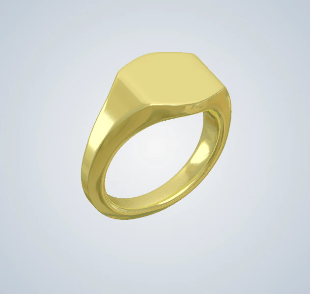 signet ring 3D Model .c4d .max .obj .3ds .fbx .stl .blend 