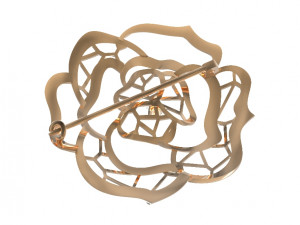 brooch rose 3D 프린트 모델