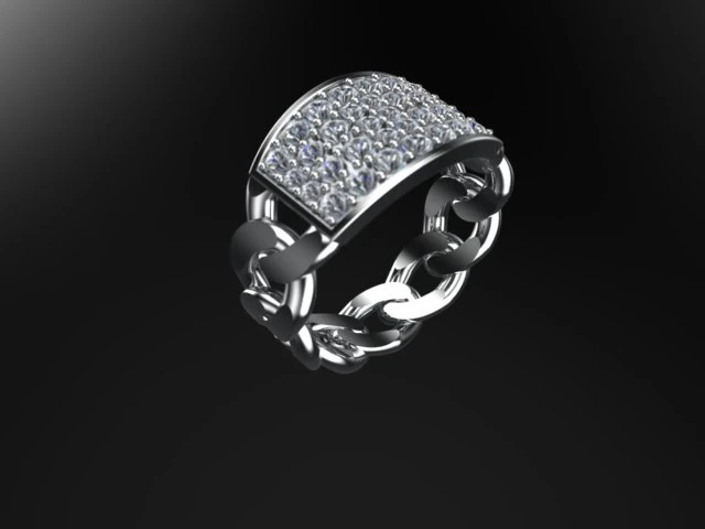 cadena de anillo Modelo de impresión 3D .c4d .max .obj .3ds .fbx .stl .blend 