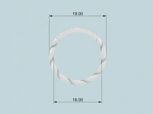 cadena de anillo Modelo de impresión 3D