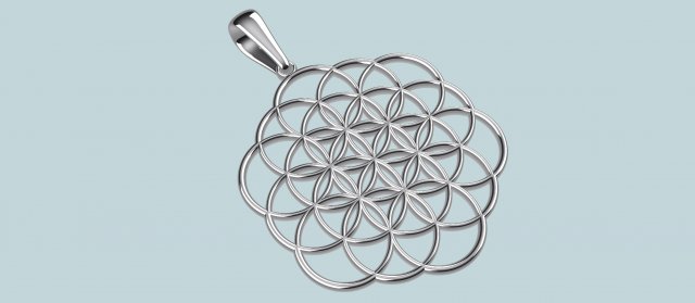 flower of life 3D Print Model .c4d .max .obj .3ds .fbx .stl .blend 