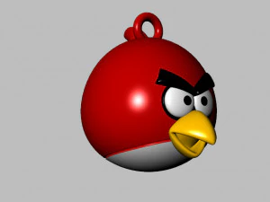 kızgın kuşlar kolye 3D Baskı Modeli