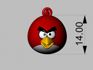 angry birds pendant 3D Принт Модель