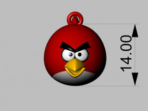 angry birds pendant 3D Print Model