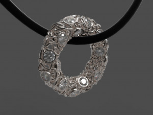 pendant with gems Modello di stampa 3D
