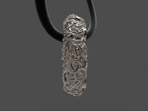 pendant with gems 3D Print Model