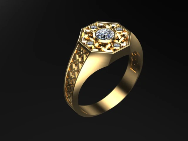 mens ring 3D Print Model .c4d .max .obj .3ds .fbx .stl .blend