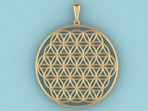 flower of life pendant 3D Print Model