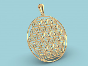 flower of life pendant 3D Принт Модель