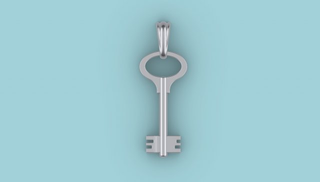 key pendant 3D 프린트 모델 .c4d .max .obj .3ds .fbx .stl .blend 