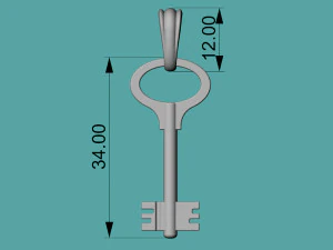 key pendant 3D Print Model