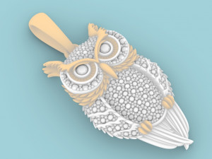 owl pendant Modelo de Impressão 3D