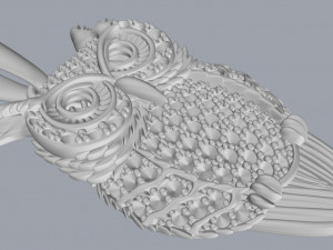 owl pendant Modelo de Impressão 3D