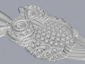 owl pendant 3D Print Model
