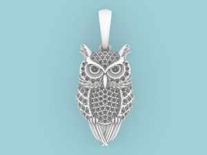 owl pendant Modelo de Impressão 3D