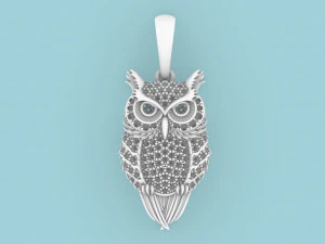 owl pendant 3D Print Model