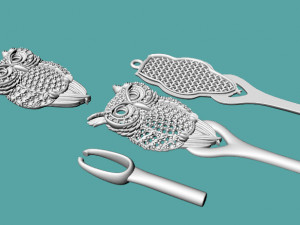 owl pendant Modelo de Impressão 3D