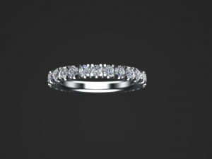 ring with gems 3D Print Model