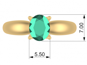 female ring 3D Druckmodell