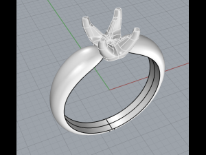 female ring 3D Druckmodell