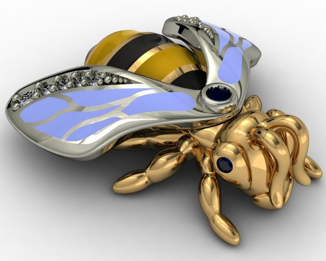 bee shape 3D Принт Модель .c4d .max .obj .3ds .fbx .stl .blend