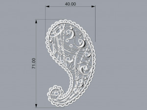 brooch cocumber 3D 프린트 모델