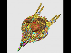 pendant lion 3D Модель