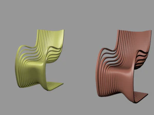 silla moderna 3d Modelo 3D