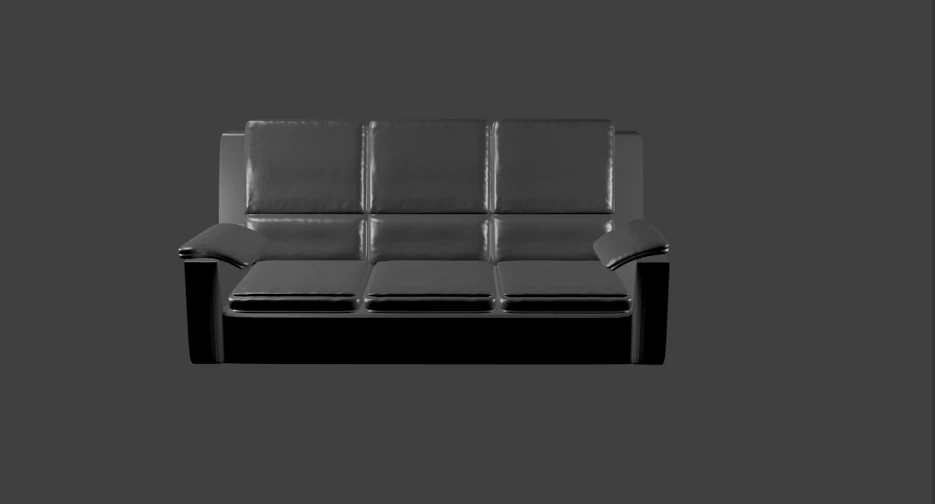 шкіряний диван 3D Модель .c4d .max .obj .3ds .fbx .stl .blend