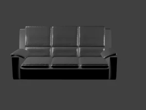 sof&aacute; de cuero Modelo 3D
