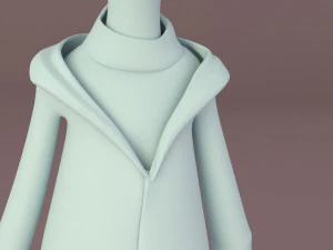 cartoon guy jacket 3D Model