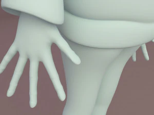 cartoon guy jacket 3D Model