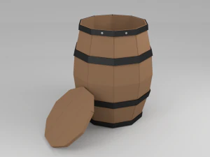 vat prop lowpoly 3D Model