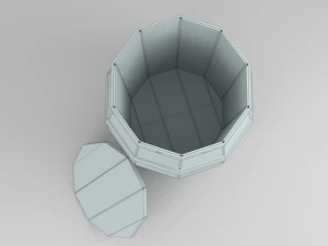 barrel prop lowpoly 3D Model