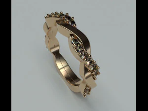 twisted ring 3D Print Model