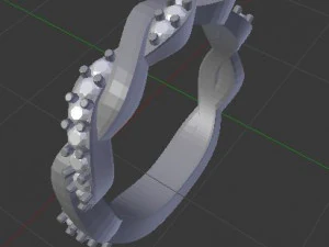 twisted ring 3D Print Model