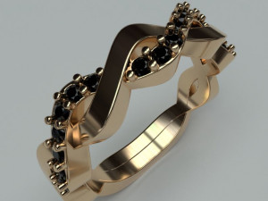 twisted ring 3D Print Model