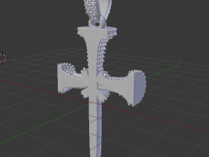 cross of nails pendant 3D Print Model