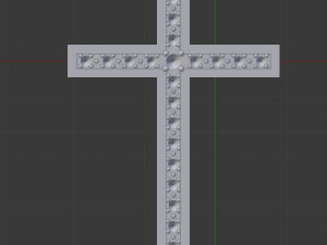 simple pave cross 3D Baskı Modeli