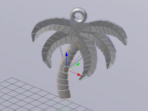 palm tree pendant 3D Print Model