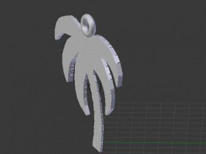 palm tree pendant 3D-printmodel