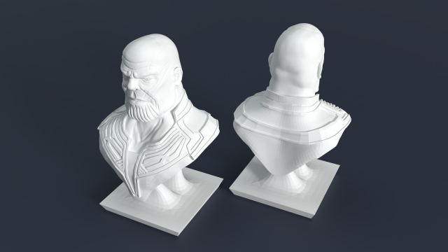 thanos face for printing Modèles 3D en vedette .c4d .max .obj .3ds .fbx .stl .blend 
