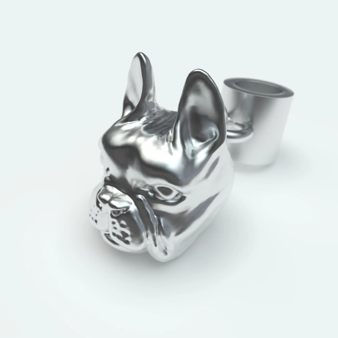 french bulldog 3D Print Model .c4d .max .obj .3ds .fbx .stl .blend 