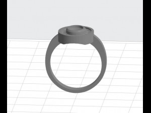 bezel ring- engagement ring Modelo de Impressão 3D