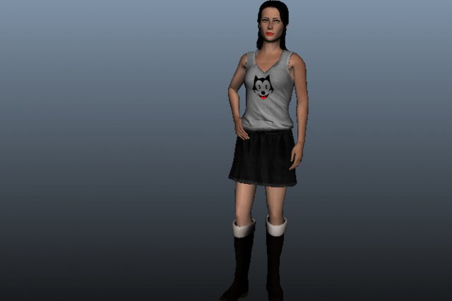 katy female beauty 3D 模型 .c4d .max .obj .3ds .fbx .stl .blend