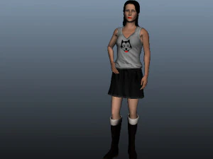 katy belleza femenina Modelo 3D