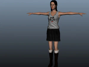 katy female beauty 3D Model