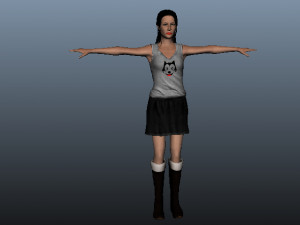 katy female beauty 3D 模型