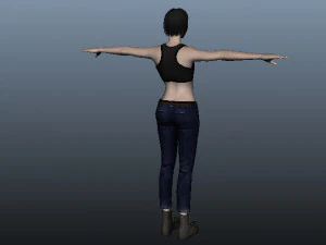 beleza feminina chinesa Modelo 3D